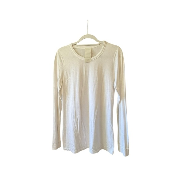 Heather Tops - Chic Women's White Long Sleeve Tee